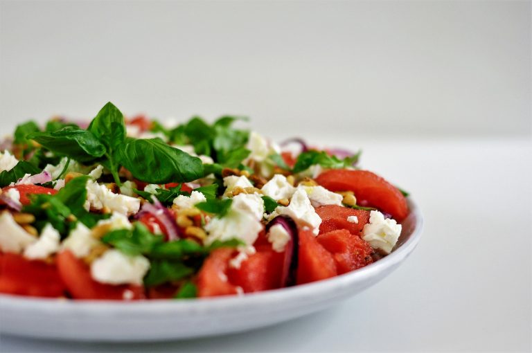 Wassermelonen-Feta-Salat – Vollendung. - Schokoladenpfeffer