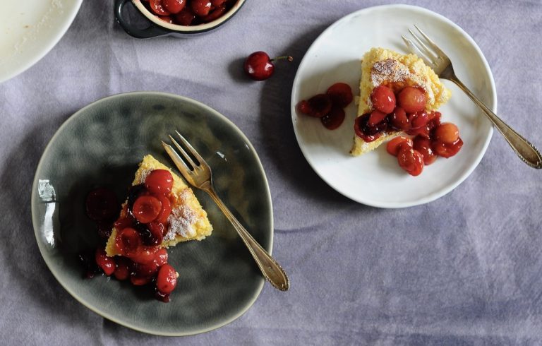 Milchreiskuchen mit Kirschkompott – Heimatglück und Kirschgeflüster ...