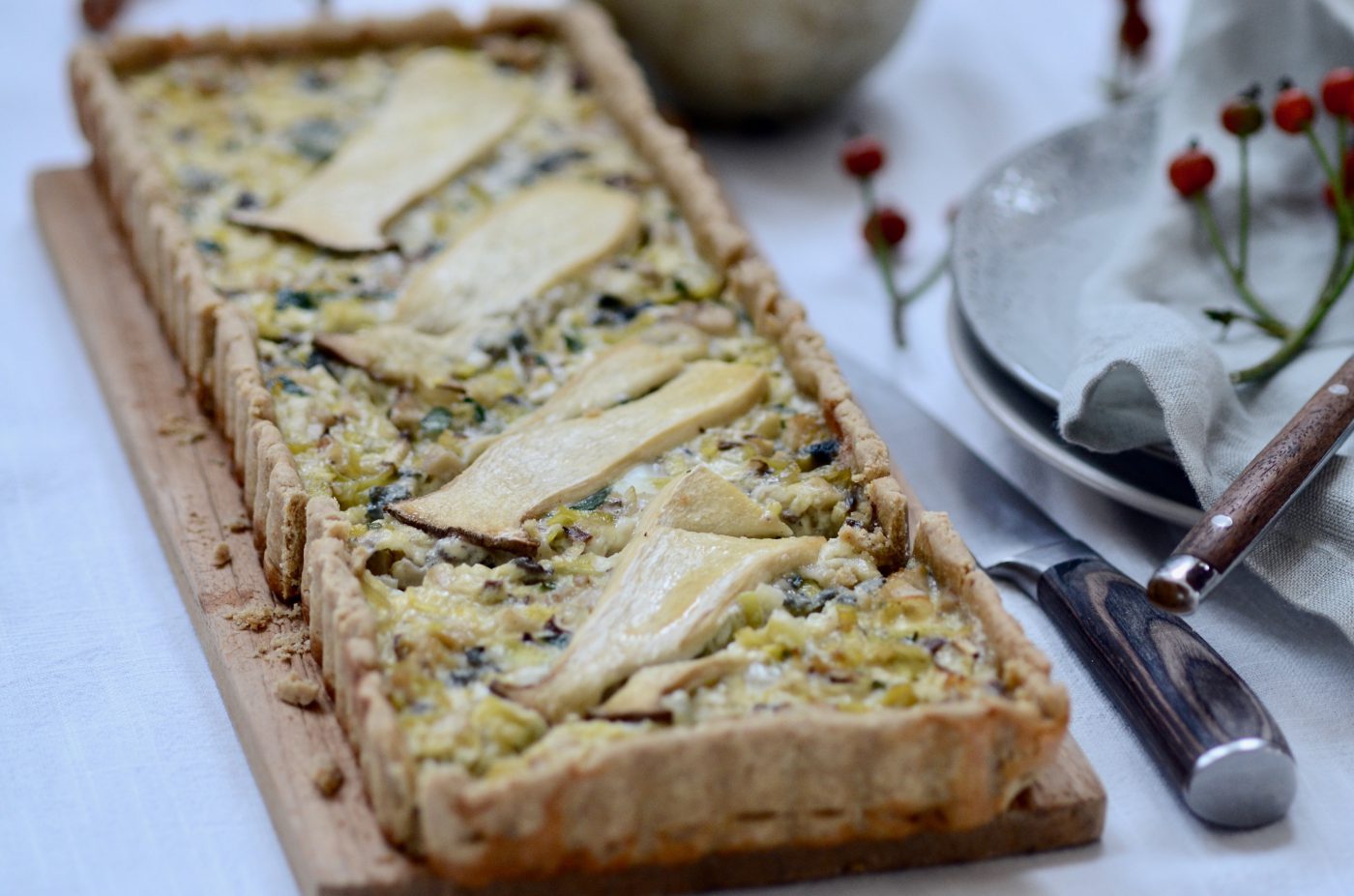 Quiche mit Lauch, Pilzen und Roquefort – Melancholisches Zwischendurch ...