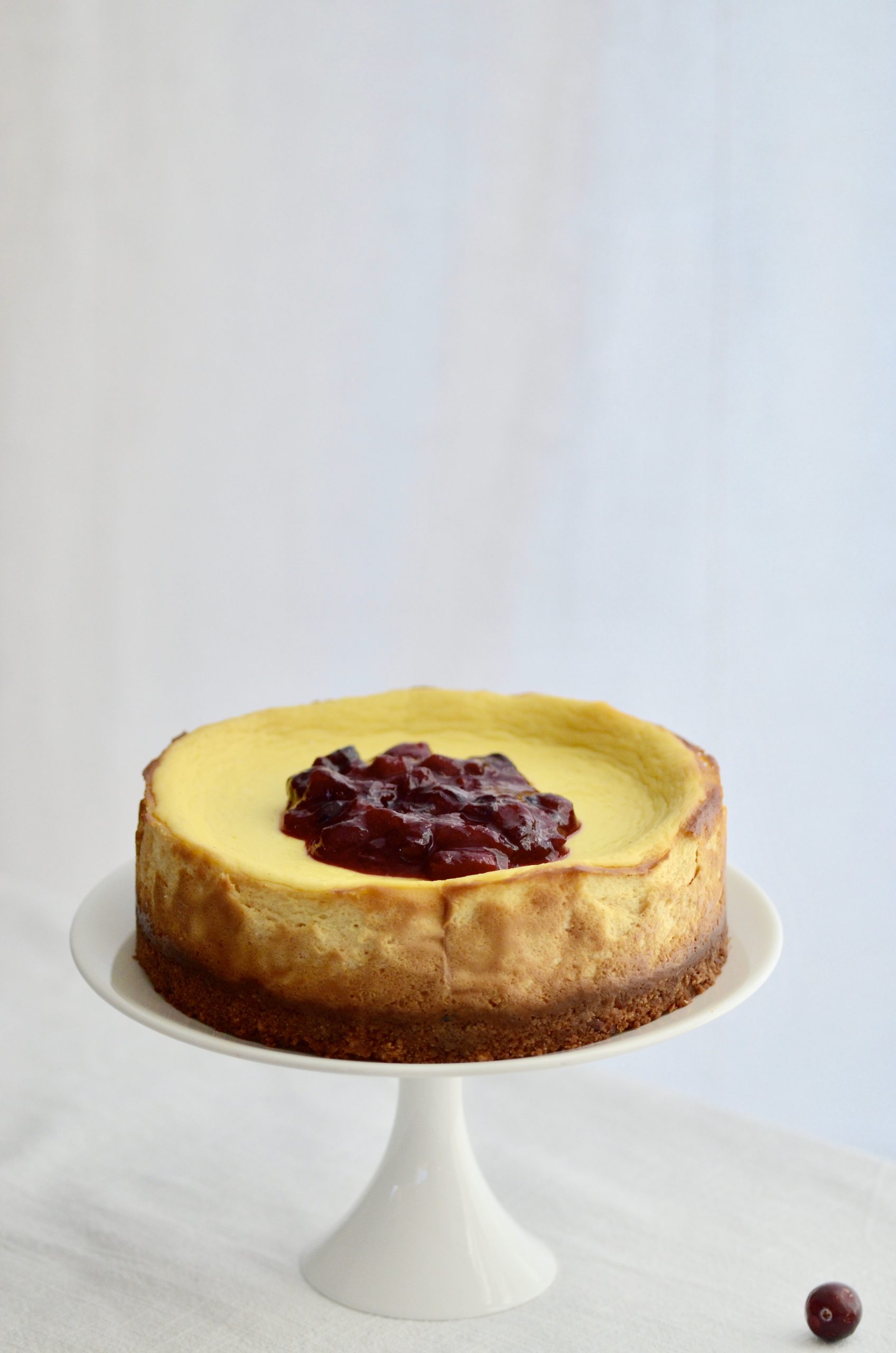 Cheesecake mit weißer Schokolade und Cranberrykompott – Nachwirkungen ...