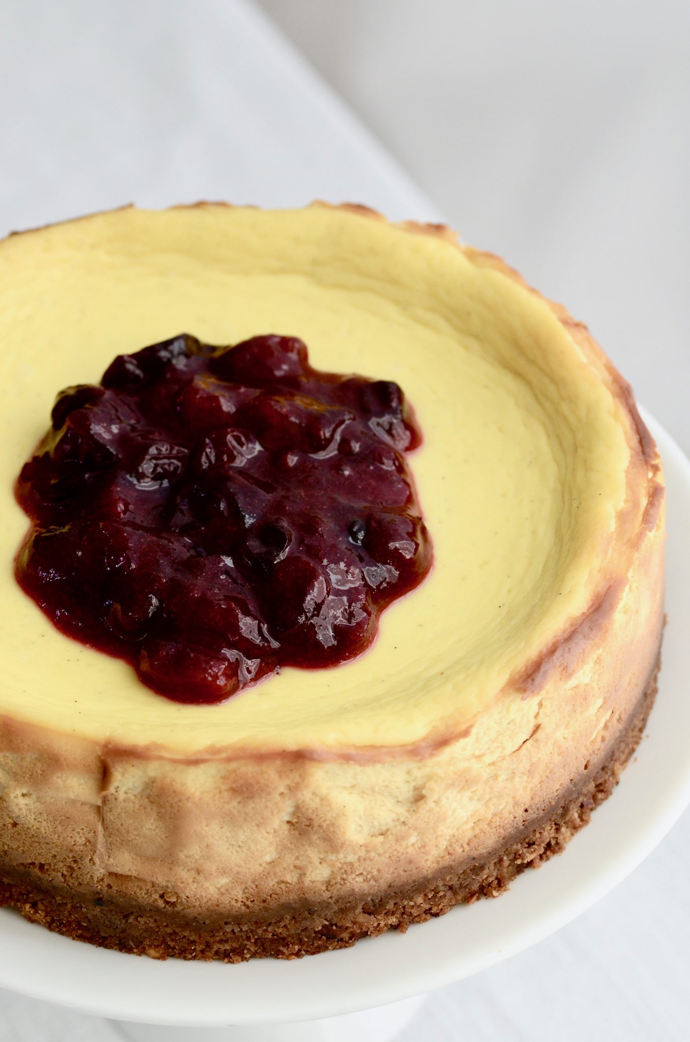 Cheesecake mit weißer Schokolade und Cranberrykompott – Nachwirkungen ...