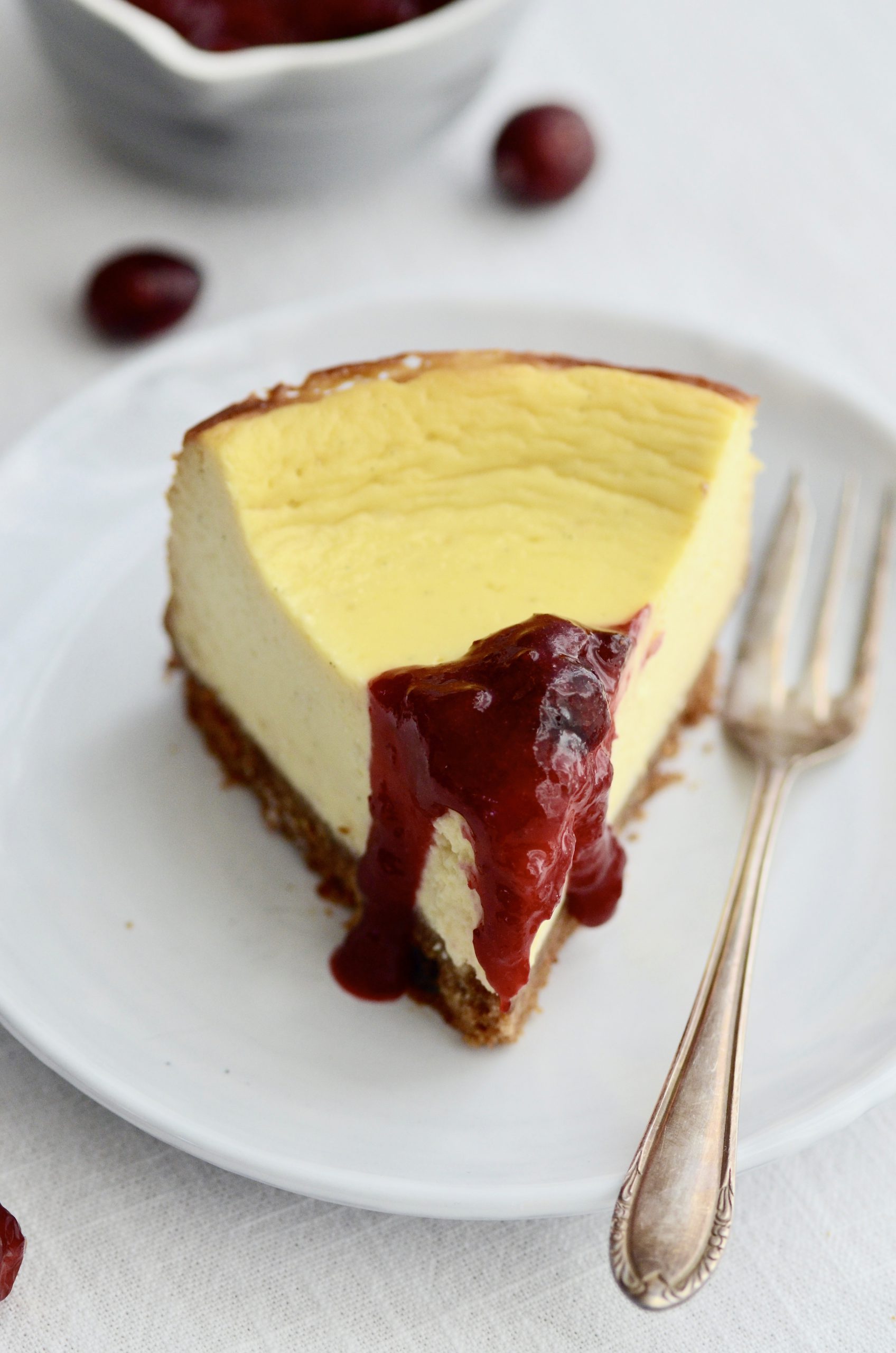 Cheesecake mit weißer Schokolade und Cranberrykompott – Nachwirkungen ...